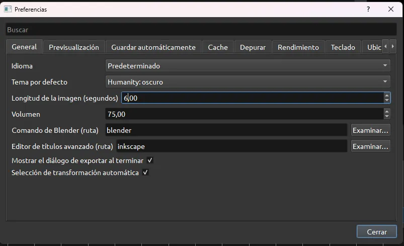 Openshot configurar tiempo de imagen